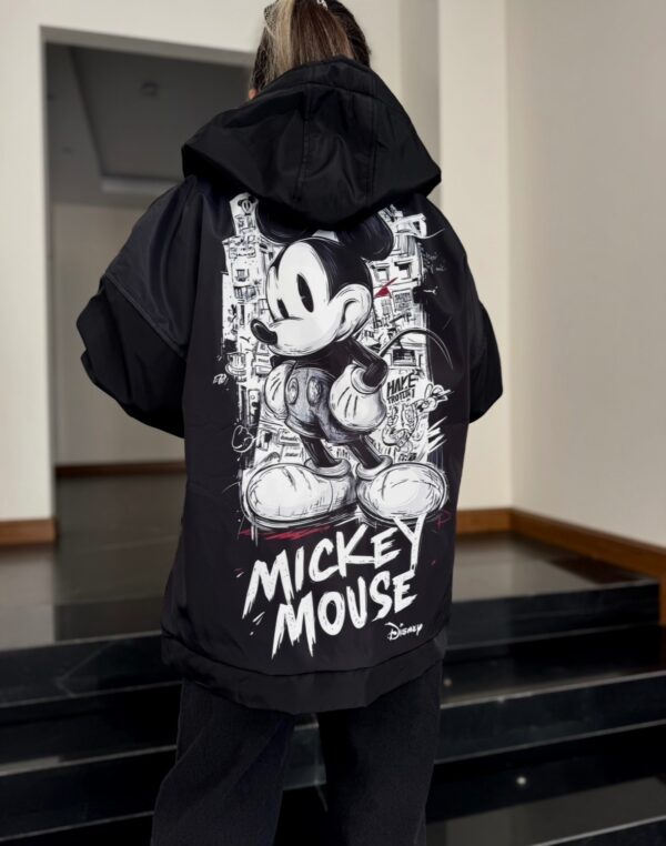 کاپشن میکی موسی مشکی - تصویر 3